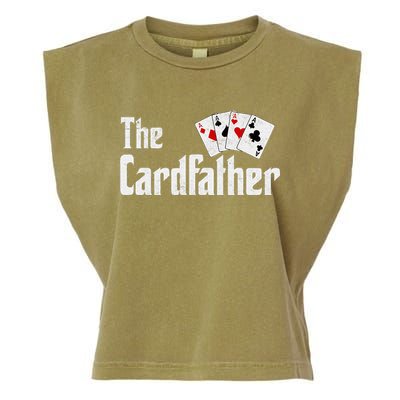 The Card Father Poker Game Cards Garment-Dyed Women's Muscle Tee