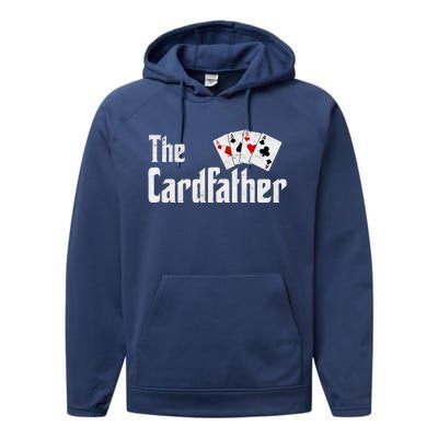 The Card Father Poker Game Cards Performance Fleece Hoodie