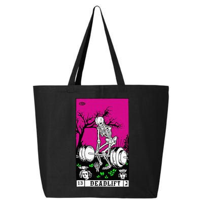 Tarot Card Funny Gym Deadlifts Workout Occult Reading Reader 25L Jumbo Tote