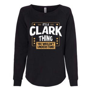 Team Clark Family Member Womens California Wash Sweatshirt