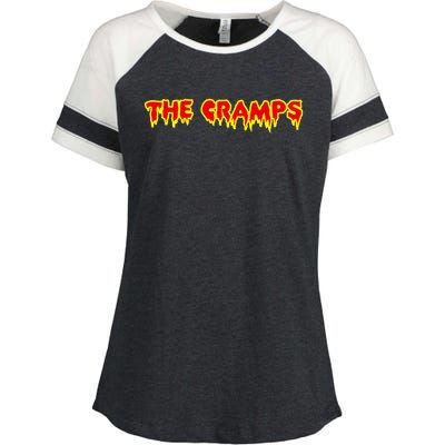 The Cramps Funny Text Enza Ladies Jersey Colorblock Tee