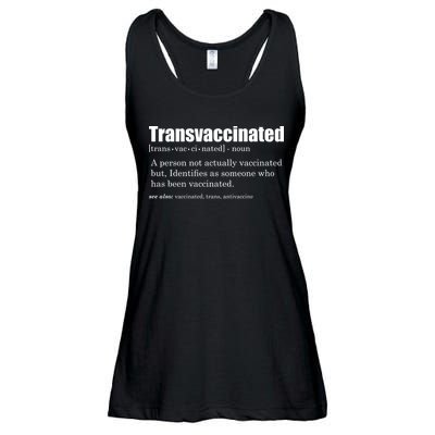 Transvaccinated Classic Funny Definition Meaning Ladies Essential Flowy Tank