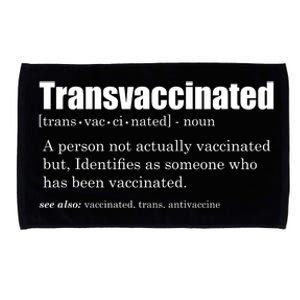 Transvaccinated Classic Funny Definition Meaning Microfiber Hand Towel