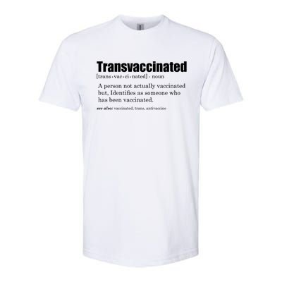 Transvaccinated Classic Funny Definition Meaning Softstyle® CVC T-Shirt