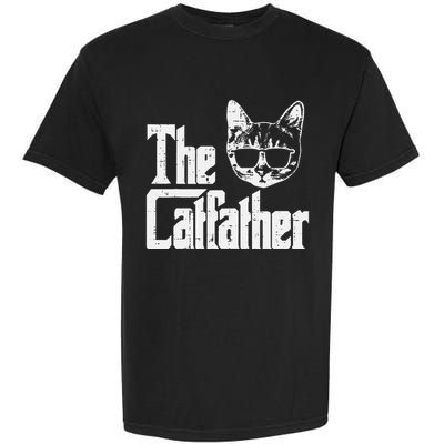The Cat Father Funny Cat Dad Movie Pun Papa Garment-Dyed Heavyweight T-Shirt
