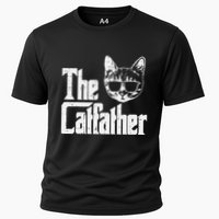 The Cat Father Funny Cat Dad Movie Pun Papa Cooling Performance Crew T-Shirt