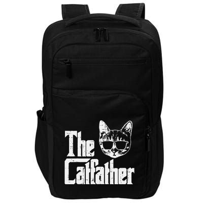 The Cat Father Funny Cat Dad Movie Pun Papa Impact Tech Backpack