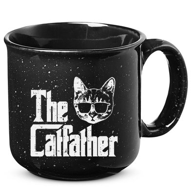 The Cat Father Funny Cat Dad Movie Pun Papa 15oz Campfire Ceramic Mug