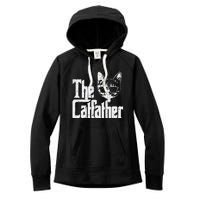 The Cat Father Funny Cat Dad Movie Pun Papa Women's Fleece Hoodie