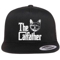 The Cat Father Funny Cat Dad Movie Pun Papa Flatbill Hat