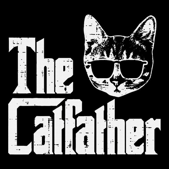 The Cat Father Funny Cat Dad Movie Pun Papa Flatbill Hat