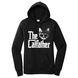 The Cat Father Funny Cat Dad Movie Pun Papa Women's Pullover Hoodie