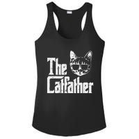 The Cat Father Funny Cat Dad Movie Pun Papa Ladies PosiCharge Competitor Racerback Tank