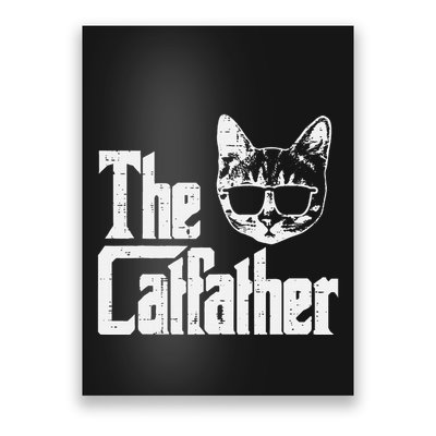 The Cat Father Funny Cat Dad Movie Pun Papa Poster