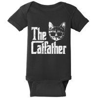 The Cat Father Funny Cat Dad Movie Pun Papa Baby Bodysuit