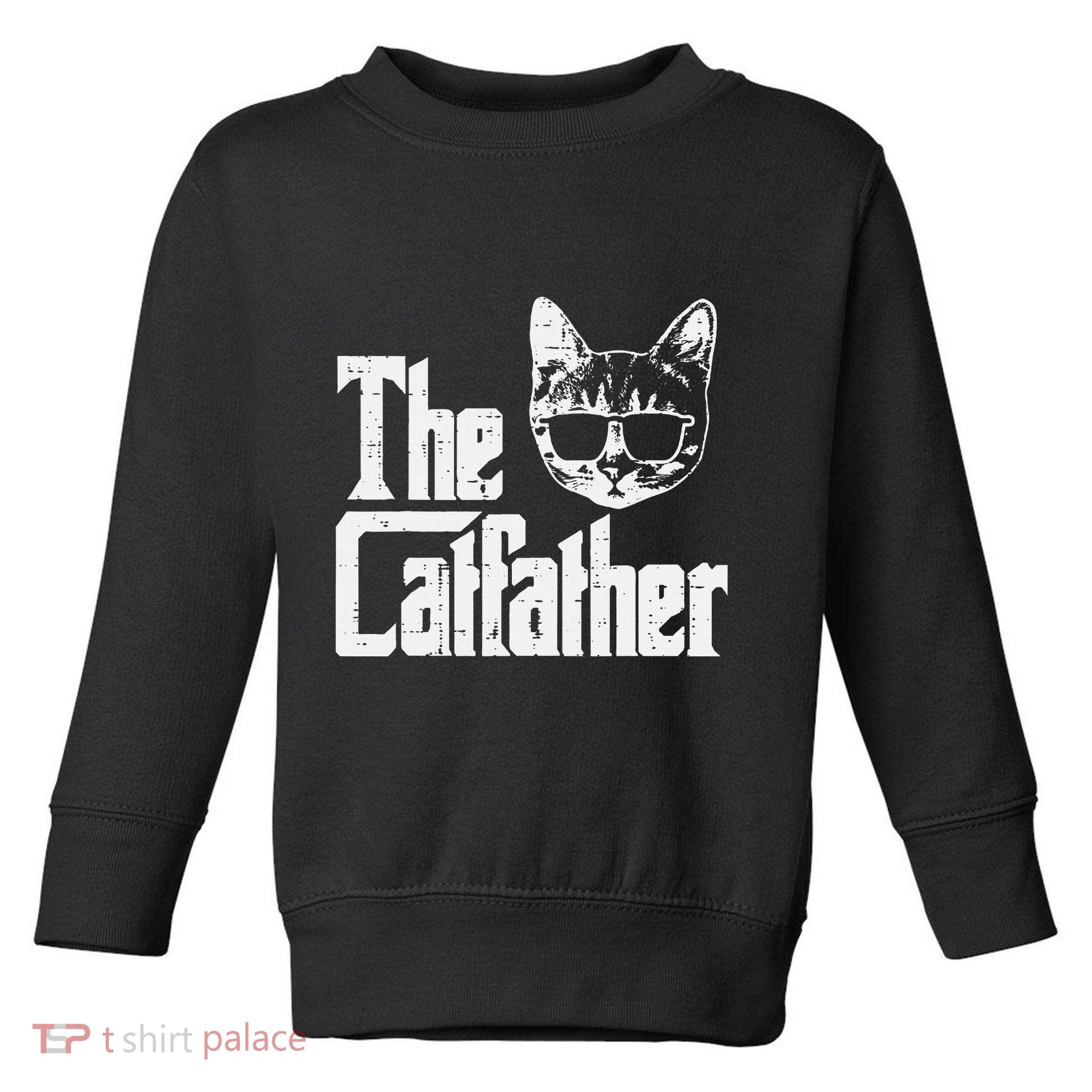 The Cat Father Funny Cat Dad Movie Pun Papa Toddler Sweatshirt
