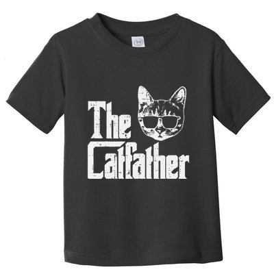 The Cat Father Funny Cat Dad Movie Pun Papa Toddler T-Shirt