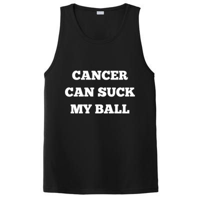 Testicular Cancer Funny Survivor Cancer Can Suck My Ball Meaningful Gift PosiCharge Competitor Tank