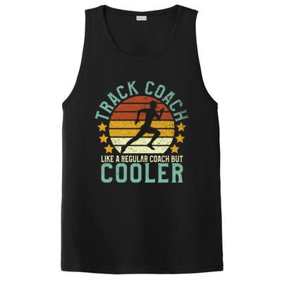 Track Coach | Funny Track and Field Running Coach Gift PosiCharge Competitor Tank