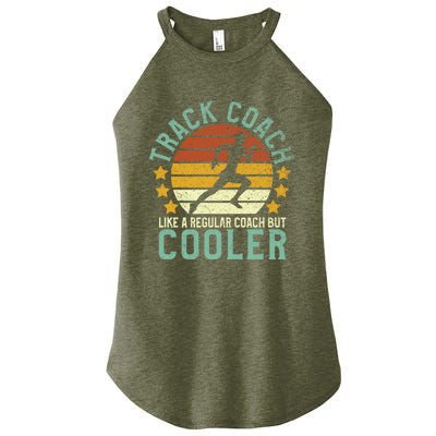 Track Coach | Funny Track and Field Running Coach Gift Women's Perfect Tri Rocker Tank