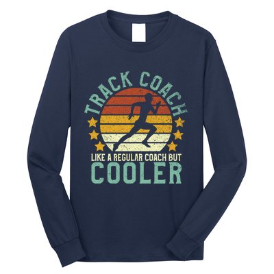 Track Coach | Funny Track and Field Running Coach Gift Long Sleeve Shirt