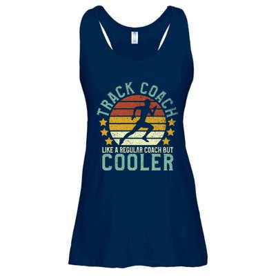 Track Coach | Funny Track and Field Running Coach Gift Ladies Essential Flowy Tank