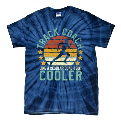 Track Coach | Funny Track and Field Running Coach Gift Tie-Dye T-Shirt