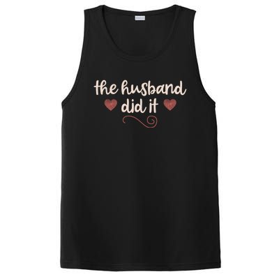 True Crime Funny Gift Murderino Fan The Husband Did It Gift PosiCharge Competitor Tank