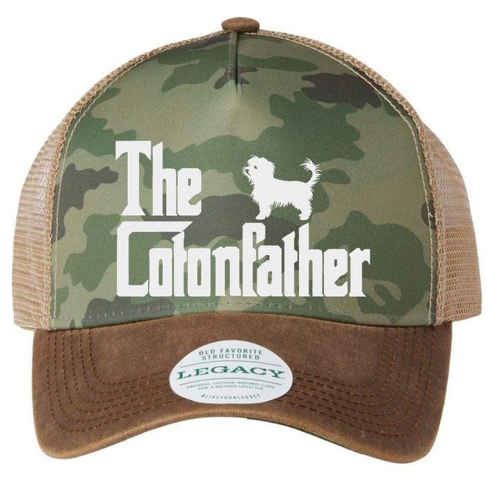 The Cotonfather Funny Coton De Tulear Dog Dad Legacy Tie Dye Trucker Hat