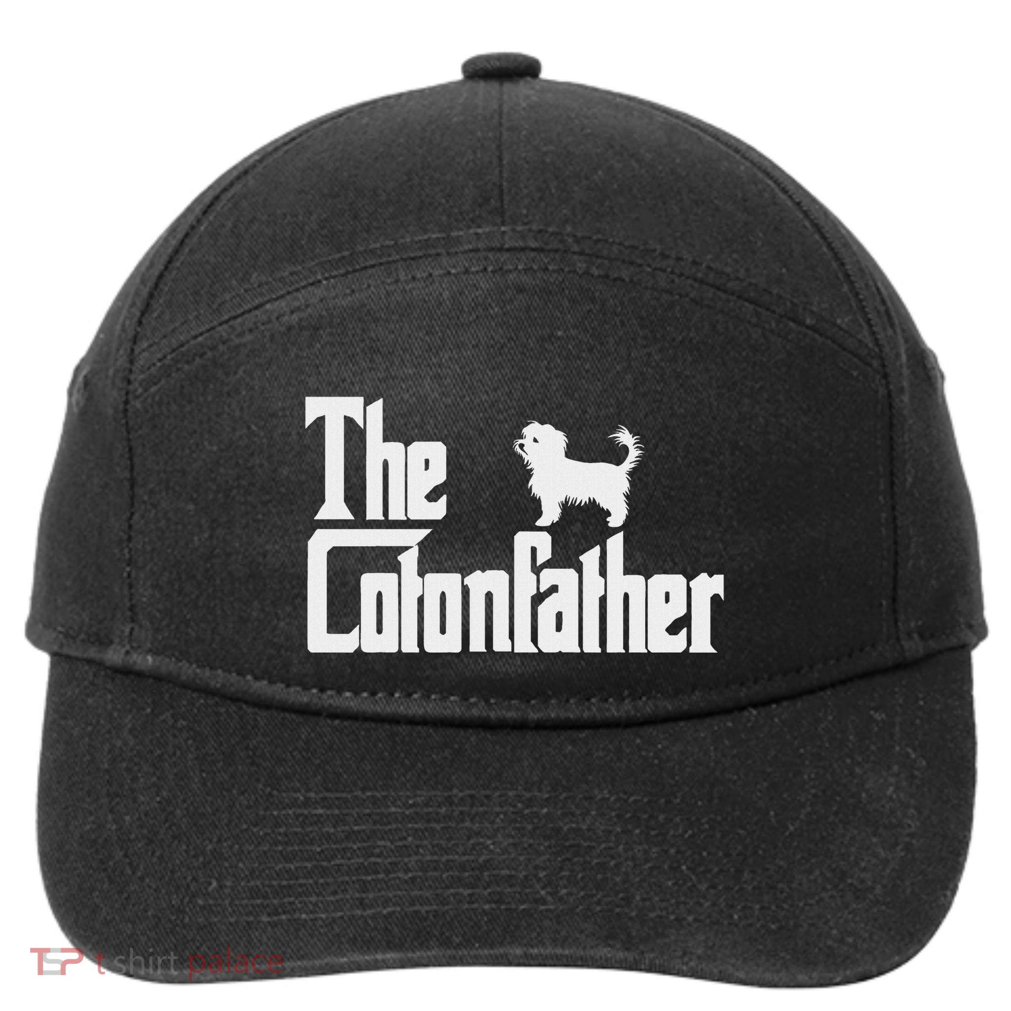 The Cotonfather Funny Coton De Tulear Dog Dad 7-Panel Snapback Hat