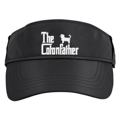 The Cotonfather Funny Coton De Tulear Dog Dad Adult Drive Performance Visor