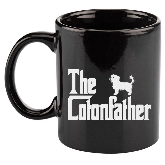 The Cotonfather Funny Coton De Tulear Dog Dad 11oz C Handle Ceramic Mug