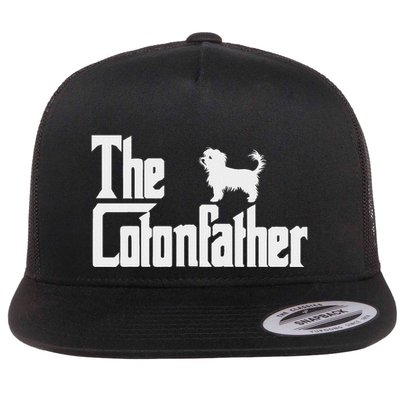 The Cotonfather Funny Coton De Tulear Dog Dad Flatbill Hat