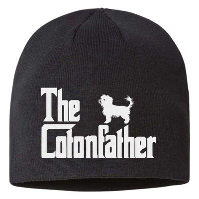 The Cotonfather Funny Coton De Tulear Dog Dad Sustainable Beanie