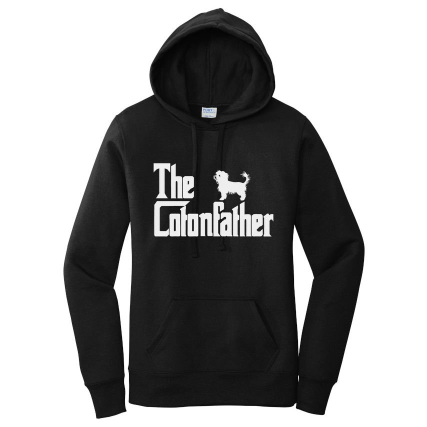 The Cotonfather Funny Coton De Tulear Dog Dad Women's Pullover Hoodie