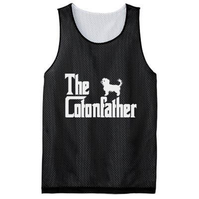 The Cotonfather Funny Coton De Tulear Dog Dad Mesh Reversible Basketball Jersey Tank
