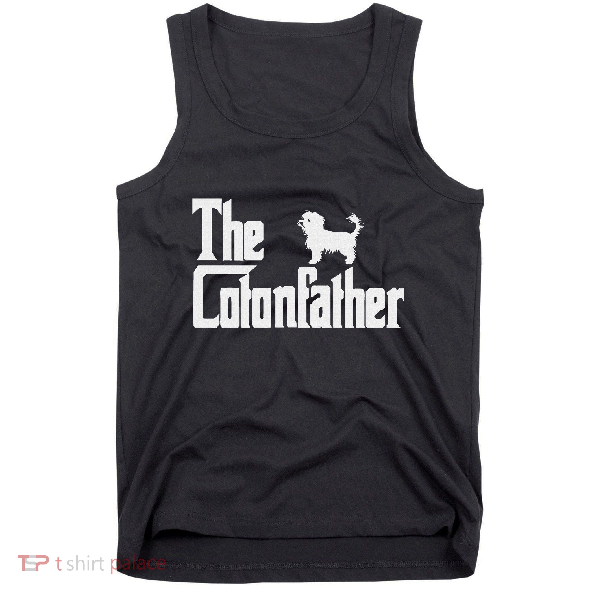 The Cotonfather Funny Coton De Tulear Dog Dad Tank Top