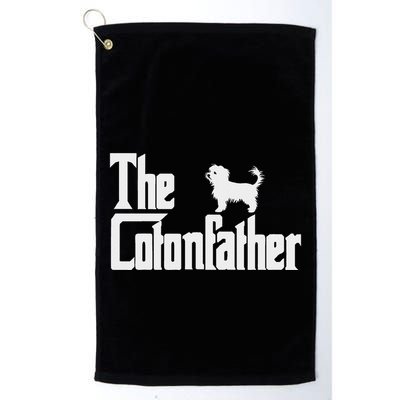 The Cotonfather Funny Coton De Tulear Dog Dad Golf Towel