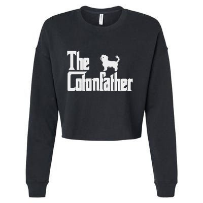 The Cotonfather Funny Coton De Tulear Dog Dad Cropped Pullover Crew