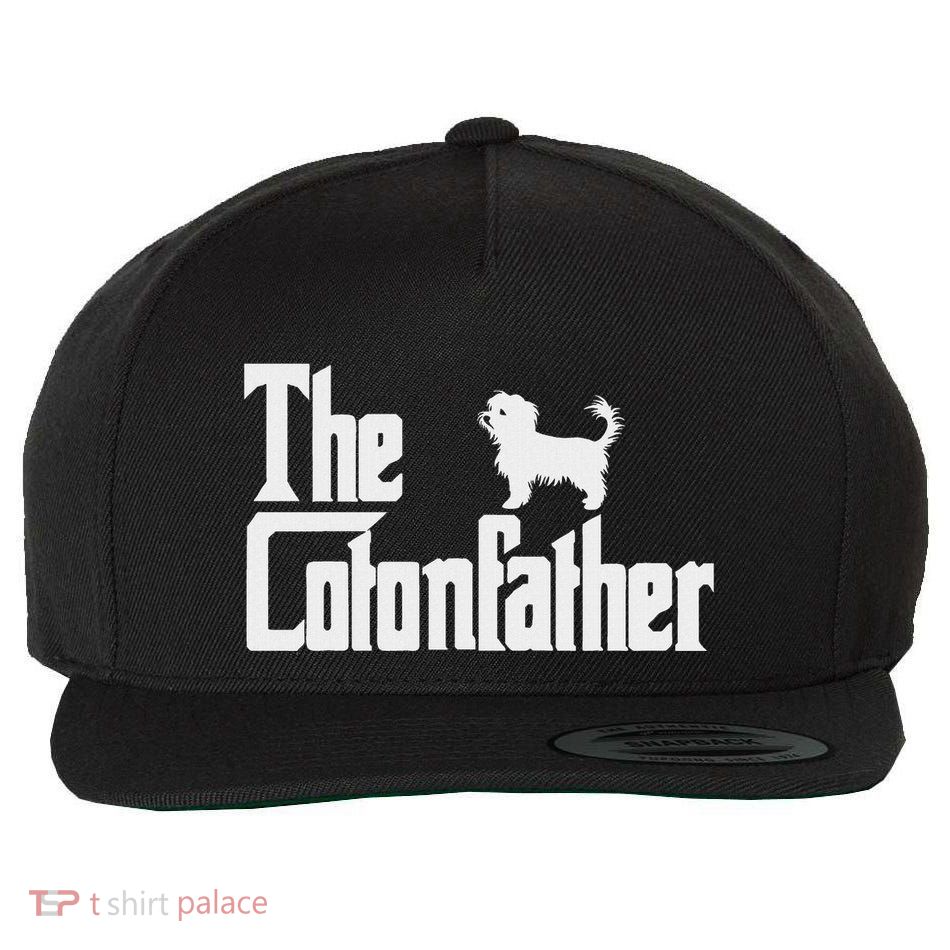 The Cotonfather Funny Coton De Tulear Dog Dad Wool Snapback Cap
