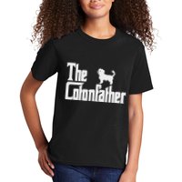 The Cotonfather Funny Coton De Tulear Dog Dad Kids T-Shirt