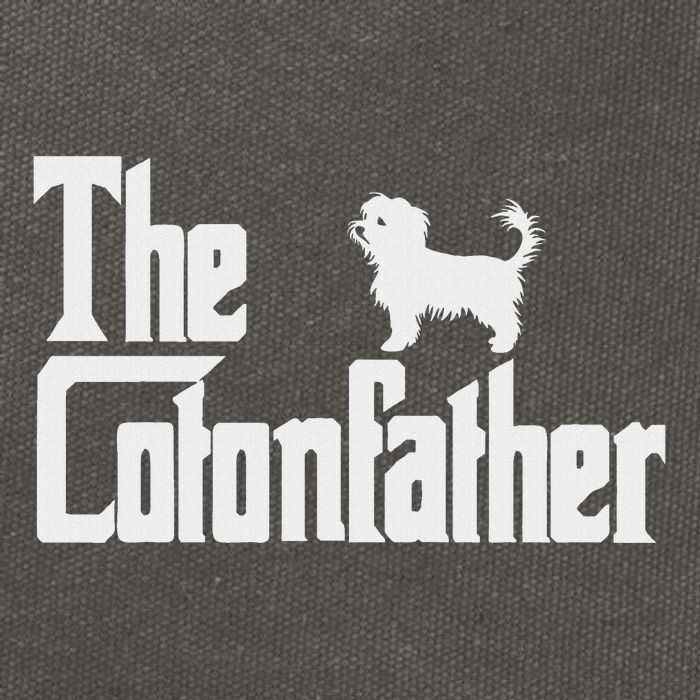 The Cotonfather Funny Coton De Tulear Dog Dad Cotton Canvas Backpack