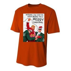 Trump Christmas Funny Wish You A Merry Christmas Performance Sprint T-Shirt