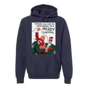 Trump Christmas Funny Wish You A Merry Christmas Premium Hoodie