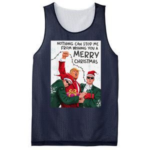 Trump Christmas Funny Wish You A Merry Christmas Mesh Reversible Basketball Jersey Tank