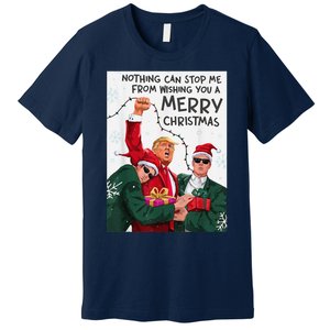 Trump Christmas Funny Wish You A Merry Christmas Premium T-Shirt