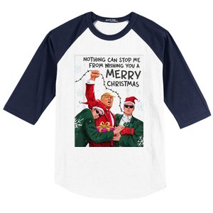 Trump Christmas Funny Wish You A Merry Christmas Baseball Sleeve Shirt