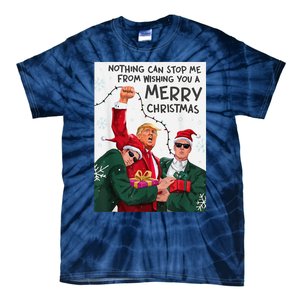 Trump Christmas Funny Wish You A Merry Christmas Tie-Dye T-Shirt