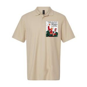 Trump Christmas Funny Wish You A Merry Christmas Softstyle Adult Sport Polo