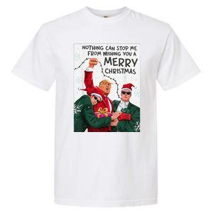 Trump Christmas Funny Wish You A Merry Christmas Garment-Dyed Heavyweight T-Shirt